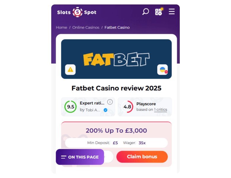 Fatbet casino free play in United Kingdom